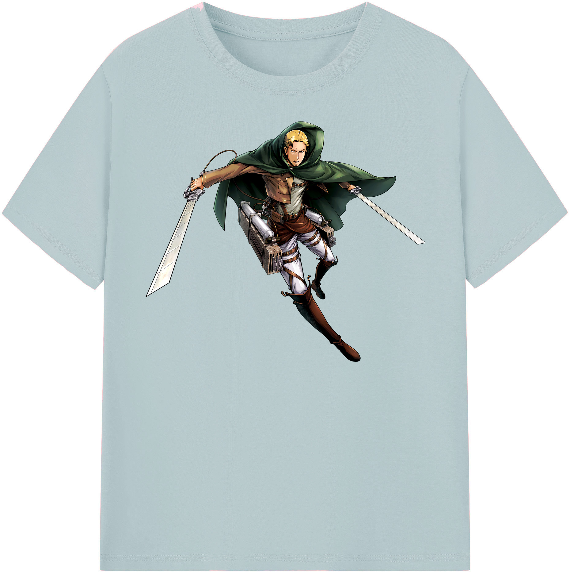 （画像用） 進撃の巨人 Attack on Titan 綿100％半袖Tシャツ（フロントプリント）